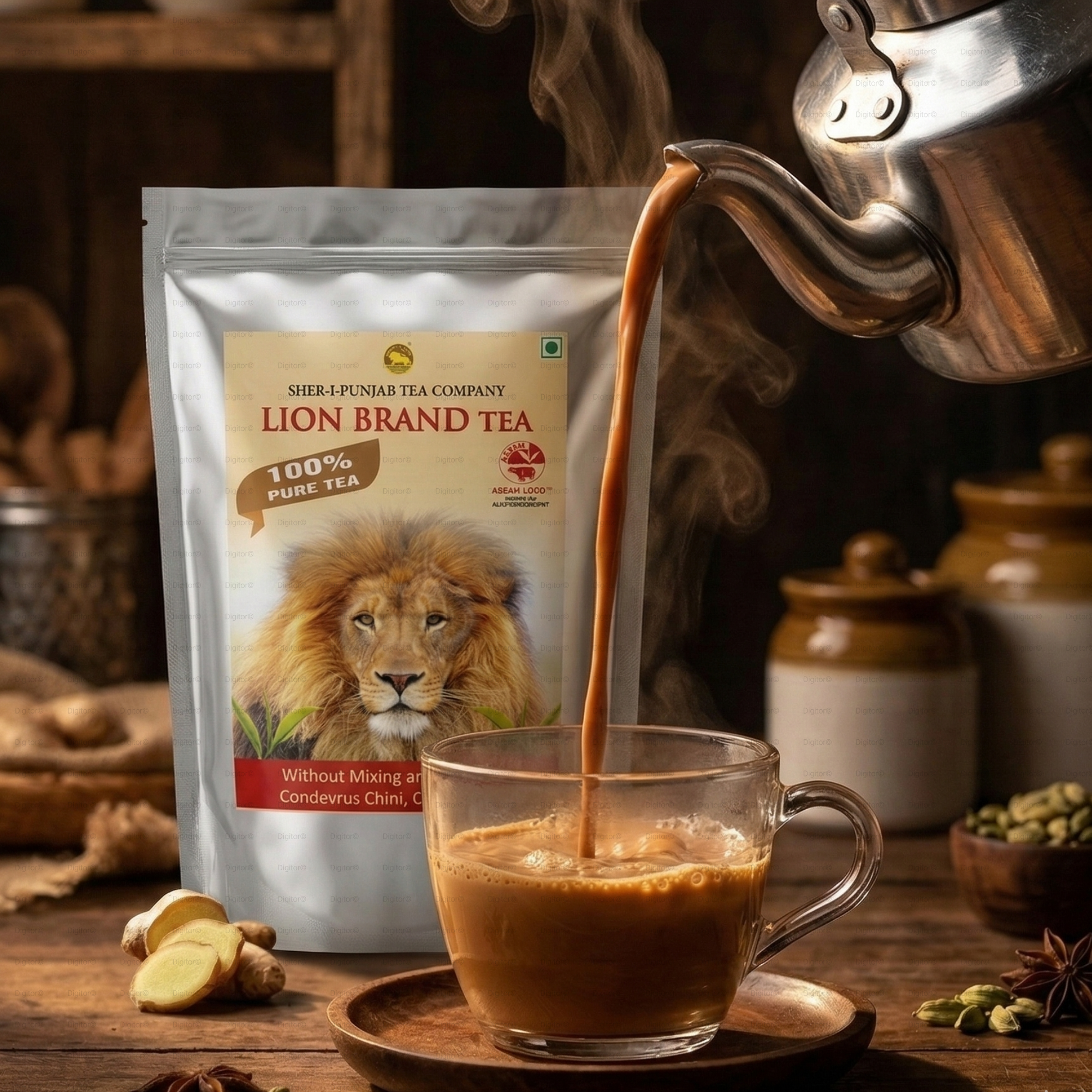 Lion Brand Tea – 100% Pure CTC Black Tea (500g) - Image 4